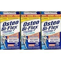 Osteo Bi-Flex Glucosamine Condroitin MSM w/Joint Shield Advanced Triple Strength 144Caplets/Box Pack of 3 Boxes