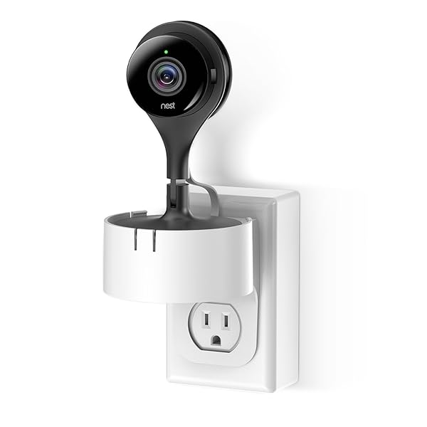 360 Degree Swivel Outlet Wall Plug Mount Stand for Nest Indoor Camera