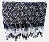 Deco Beaded Fringed Handbag Purse Clutch Black