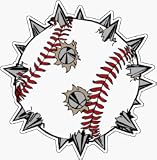 Spiked Baseball Car Magnet