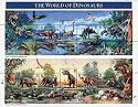 1997 WORLD OF DINOSAURS #3136 Sovenir Sheet of 15 x 32 cents US Postage Stamps
