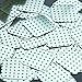 Sequin Green Polka Dot on Silver Square Diamond 1.5 inches Couture Loose Paillette Sequins
