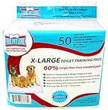 50 EXTRA LARGE 28" X 30" Wee Wee Pads, Puppy Training Housebreaking Potty Toilet Pads For All Dog Breeds. 60% Larger, Absorbs Up To 6 Cups of Fluid! Super Absorbent Vet & Pet Store Quality. True Pet Love Satisfaction Guaranteed Buy 1 Pack Or Subscribe and Save Money Buy Now!