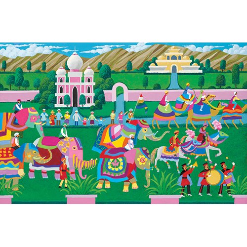 Mega Puzzles: Hometown Collection 1000 piece Elephant Festival Puzzle