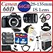 Canon EOS 60D 18 MP CMOS Digital SLR Camera with Canon EF-S 28-135mm Lens + Huge 64GB Complete Accessory Package