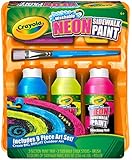 Crayola Washable Sidewalk Neon Paint Tray , 9 piece kit