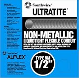 Southwire 55094222 Liqua Flex 1/2-Inch-by-50-Foot Non-Metallic Liquidtight Flexible Conduit