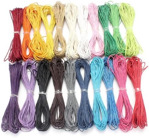 DIY String Waxed Cotton Cords Craft Bead Jewelry Necklace Bracelet