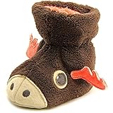 Acorn Kids Easy Critter Moose ベビー 米国 0-6 Months ブラウン スリッパ [並行輸入品]