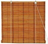 Good Practical Quality Value Retractable - 6ft. Long Popsicle Stick Roll Up Shade Window Blinds - 3ft. Wide