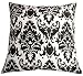 Emilie Pillow, 18x18, BLACK WHITE