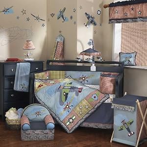 Wings 6 Piece Baby Crib Bedding Set by Lambs  Ivy