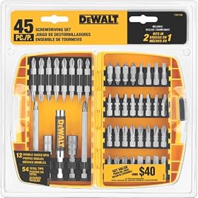DEWALT DW2166 Screwdriving Set, 45-Piece