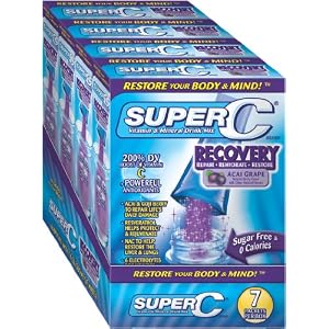 Super C Recovery Vitamin & Mineral Drink Mix, Acai Grape, 2.5g Stick, 28-Count
