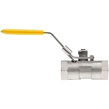Merit Brass Stainless Steel 316 Ball Valve, Unibody, Lever, NPT Female
