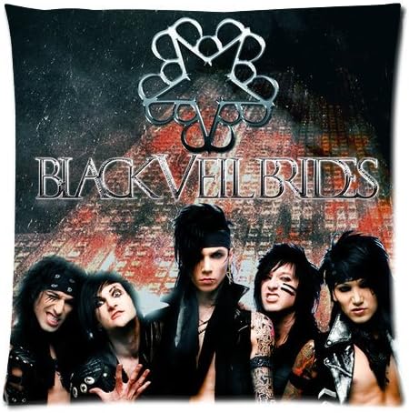 Generic Personalized BVB Black Veil Brides Music Band Group Show Design Sold By Too Amazing Zippered Throw Pillowcase 18x18 inches (one sides)