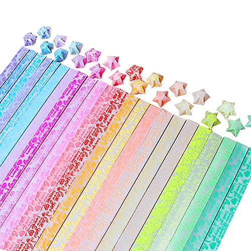 Caydo origami stars paper folding strips - 20 colors, 6…