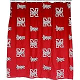 Nebraska Cornhuskers Shower Cover Curtain From College Covers Standard 70 Inch Shower