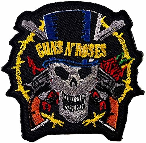 Guns N Roses Music Rock Music Band Motorcycle Embroidered Iron On Patches # WITH FREE GIFT