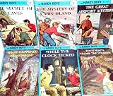  : The HARDY BOYS Volumes # 7-12 THe Secret of the Caves, The Mystery of Cabin Island, Great Airport Mystery, What Happened at Midnight, While the Clock Ticked, Footprints Under The Window