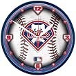 Philadelphia Phillies MLB Round Wall Clock