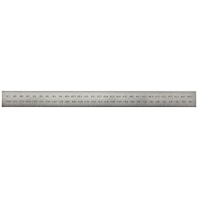 Starrett Spring Tempered Steel Rule With Millimeter Graduations, Metric