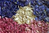Delphinium petal confetti premium quality 1 litre - pinks and ivory mix