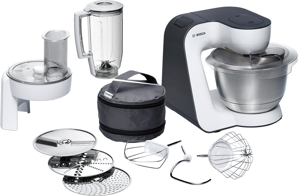 Bosch Styline Kitchen Machine, Food Mixer, 700 Watt, White/Grey eBay