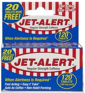 Jet-Alert 100 MG Each Caffeine Tab 120 Count