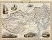 1800's THIBET MONGOLIA MANDCHOURIA CHINESE WALL MAP VINTAGE POSTER