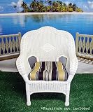 Wicker Furniture Outdoor Patio Chair Cushion - Manhattan Black Stripe
