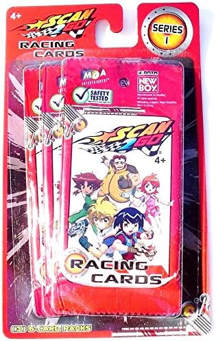 Scan2Go Series 1 Racing Cards - 3 Value Packages Nine Lucky Card Packs