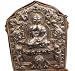 Shrine Tibetan Silver Buddhist Tantric Prayer Box Large