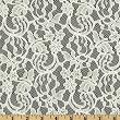 54 Wide Vienna Lace Diamond White Fabric By The Yard