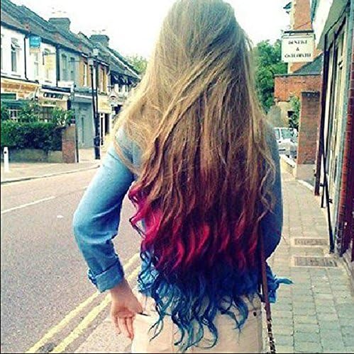 GZmambate 26" Enstyle Supreme Neon Tangle Curly 100% Human Color Hair Extension Ponytail