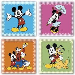 Classic Mickey Mouse and Friends Set by Walt Disney 12"x12" Art Print Poster Disney