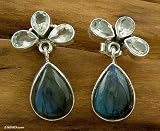 Labradorite earrings, 'Everlasting'