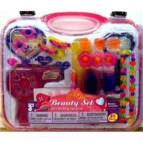 Role Play Beauty Set with Working Hair Dryer