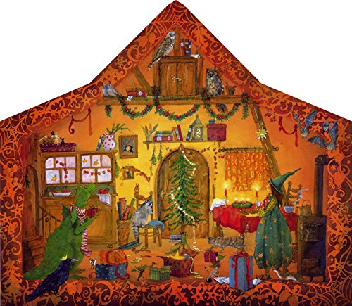 Advent Calendar with Christmas Scene, Fairy Home
