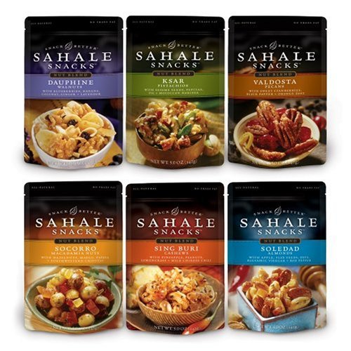 Sahale Snacks, Variety Pack of 6 Flavors, 5-Ounce Pouches (Pack of 6)