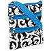 Silverhooks Womens Damask Crossbody Bag w/ Blue Trim (Black & White)