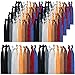 Syleia Hair Ties Pack of 100, Earthy and Natural Colors, Elastic Band, Ponytail Holders, Elastic Ribbon, Hair Band, Crease Free, Hand Knotted, Metal-free, Ouchless