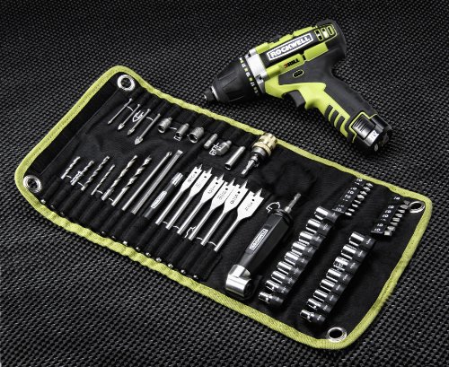 Rockwell RK2515K2.2 3RILL 3-in-1 Impact, Drill, and Driver 62-piece Kit 12 Volt LithiumTech