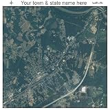Aerial Photography Map of Spencer, North Carolina 2008 NC