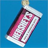 Hershey's Milk Chocolate Candy Bar Glass Christmas Ornament