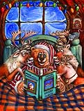 Reindeer Flight School 300pc Jigsaw Puzzle by Gloria West
