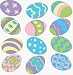Easter Eggs Traditional Car Magnet 12-Pack Image