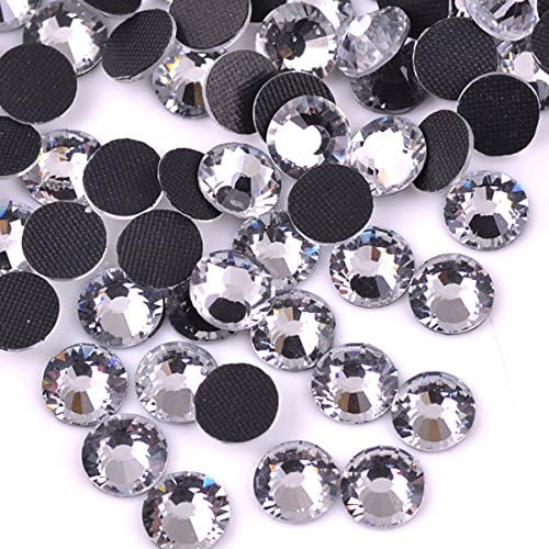 UPRIVER DMC Quality Hotfix rhinestones Machine Cut Loose Strass Craft Jewelry Making Crystal Clear SS40 8mm 1Gross 144pcs