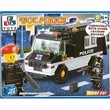 Building Blocks Assemble Riot Police Van Vehicle New