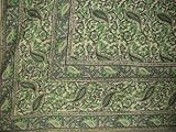 Jaipur Vine Paisley Tapestry-Coverlet-Spread-Mint Green